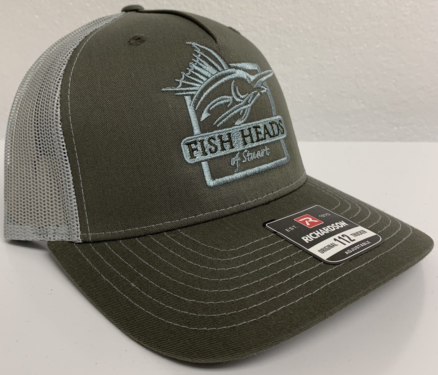 Fish Heads Embroidered Trucker Hat Richardson 112 Fish Heads of Stuart